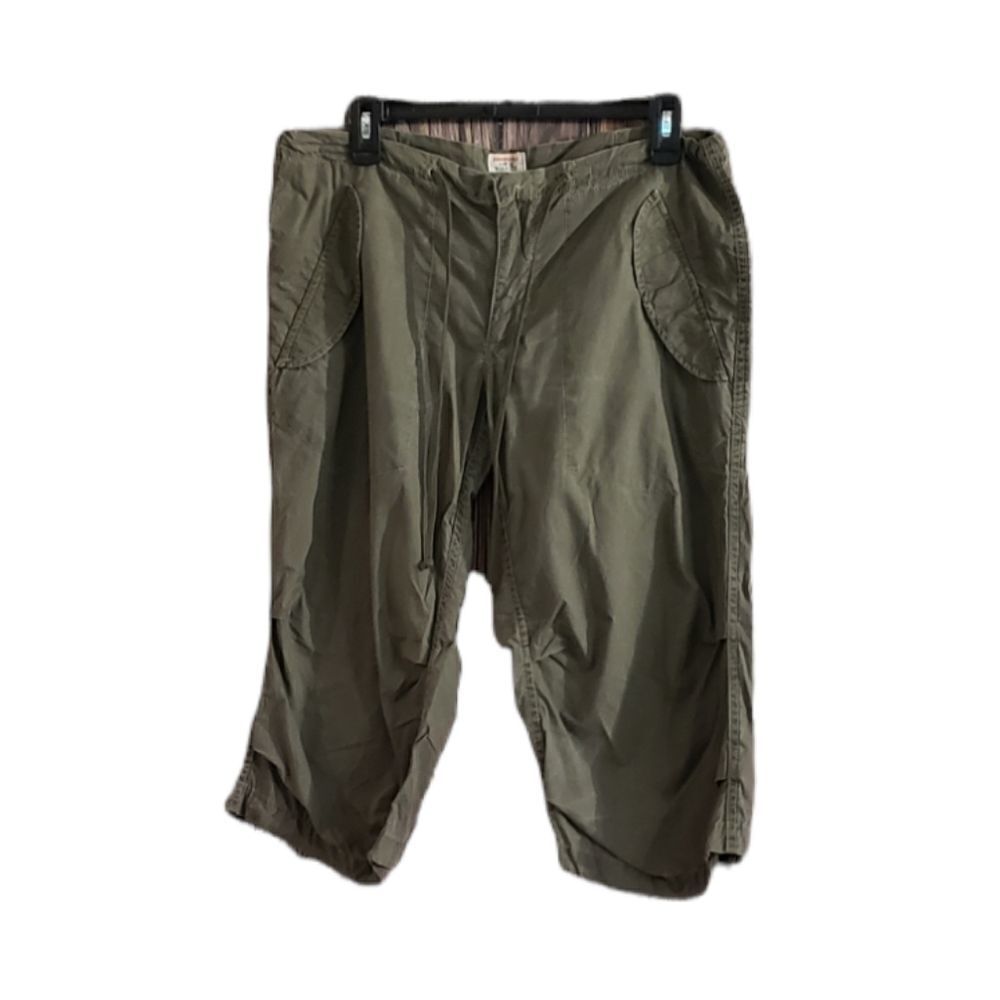 Free People Olive Green Cropped Capris